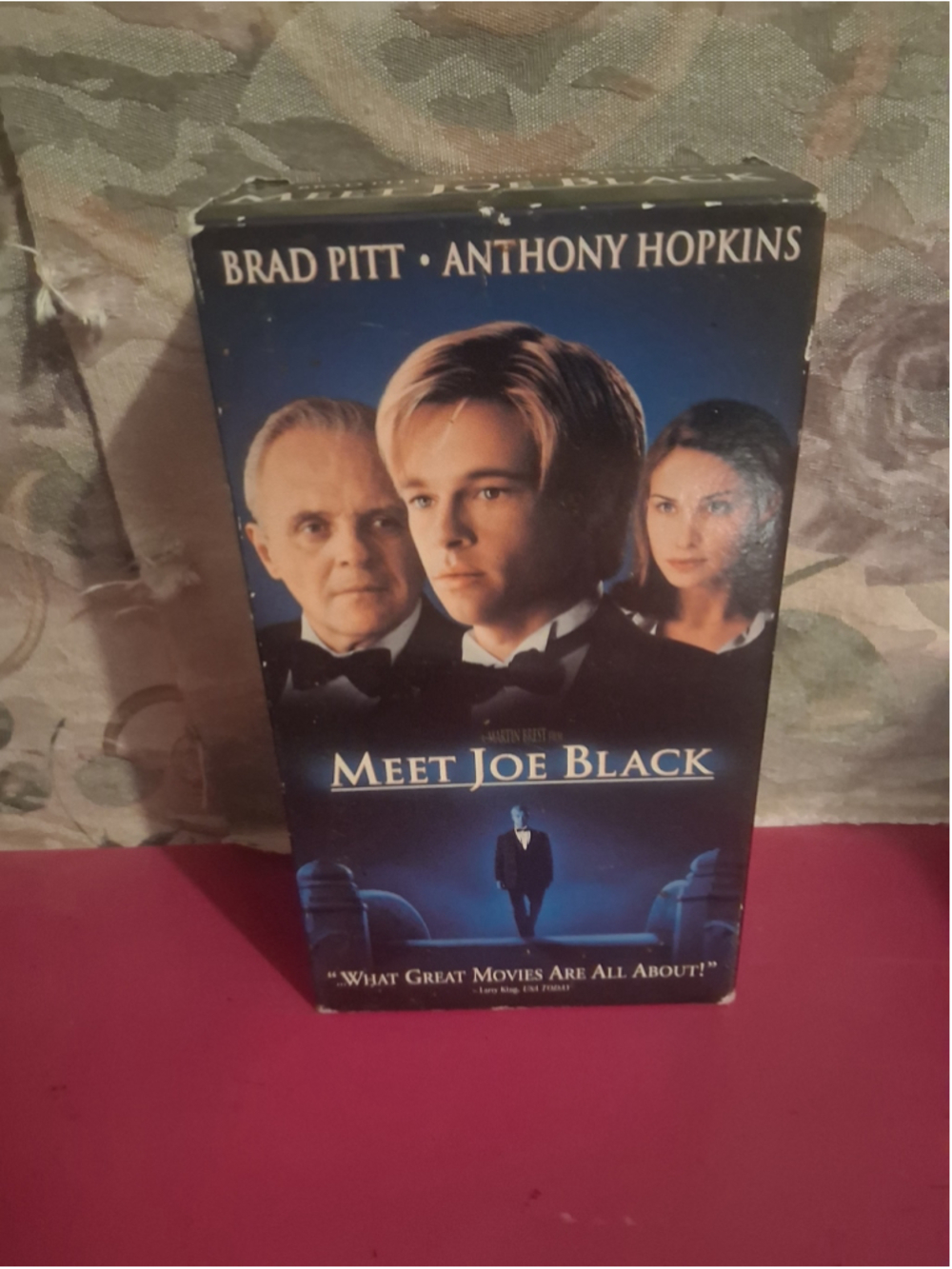 Meet Joe Black VHS Movie Universal Studios One Size Black Blue